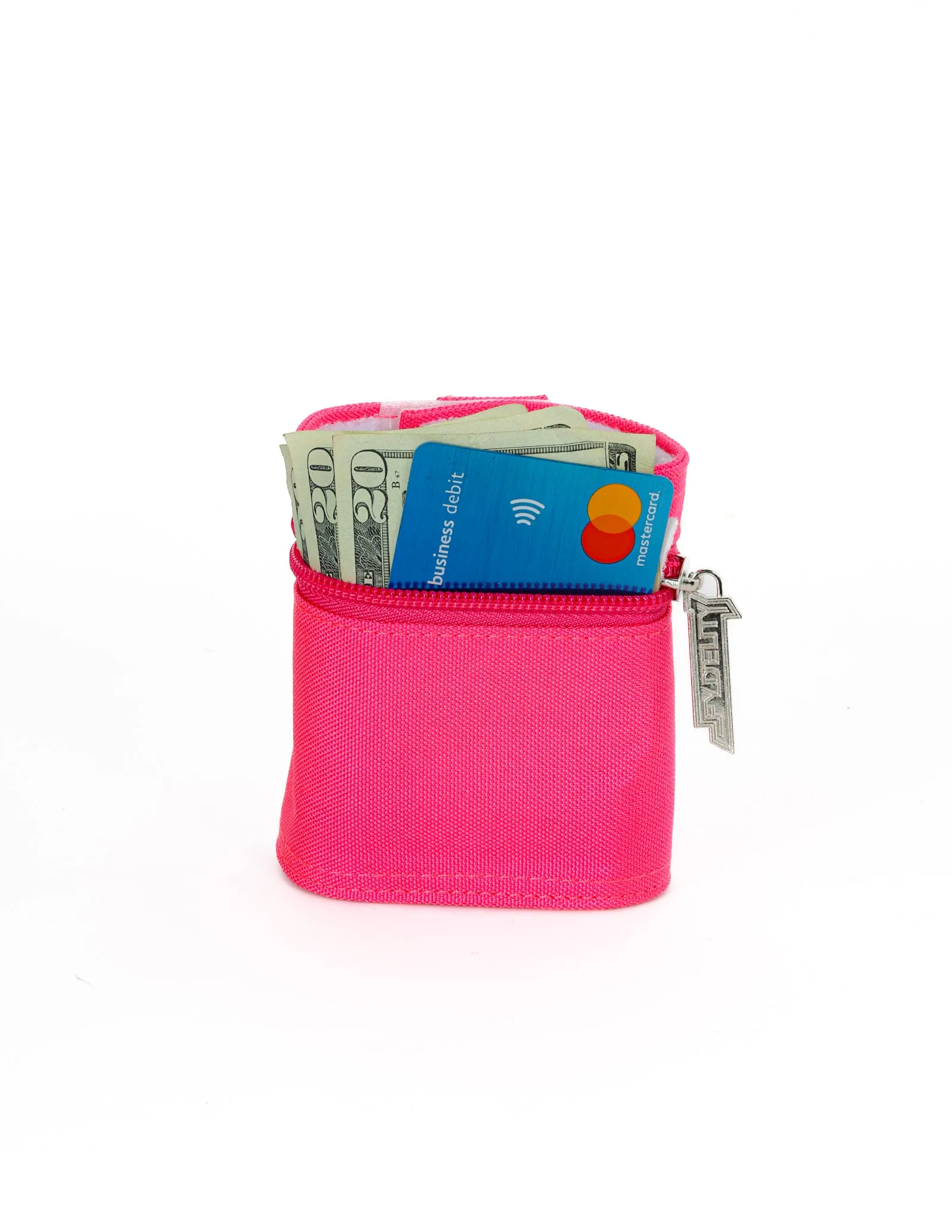 80's Wrist Wallet | Neon Pink