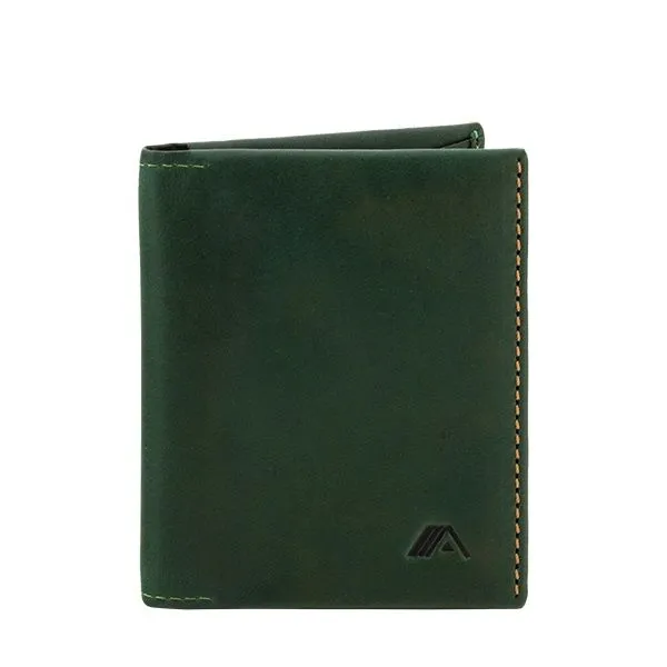 A-SLIM Leather Wallet Origami - Green