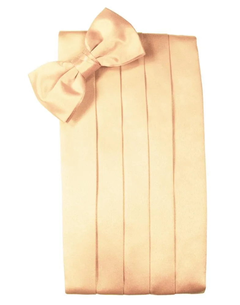 Apricot Luxury Kids Satin Cummerbund