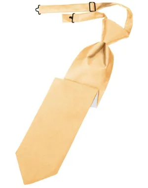 Apricot Luxury Satin Kids Necktie