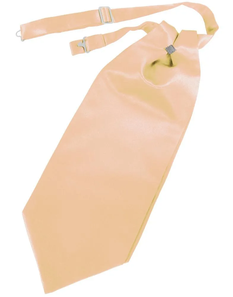 Apricot Solid Satin Kids Cravat