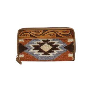 Ariat M&F Women's Brown Blanket Tooled Wallet