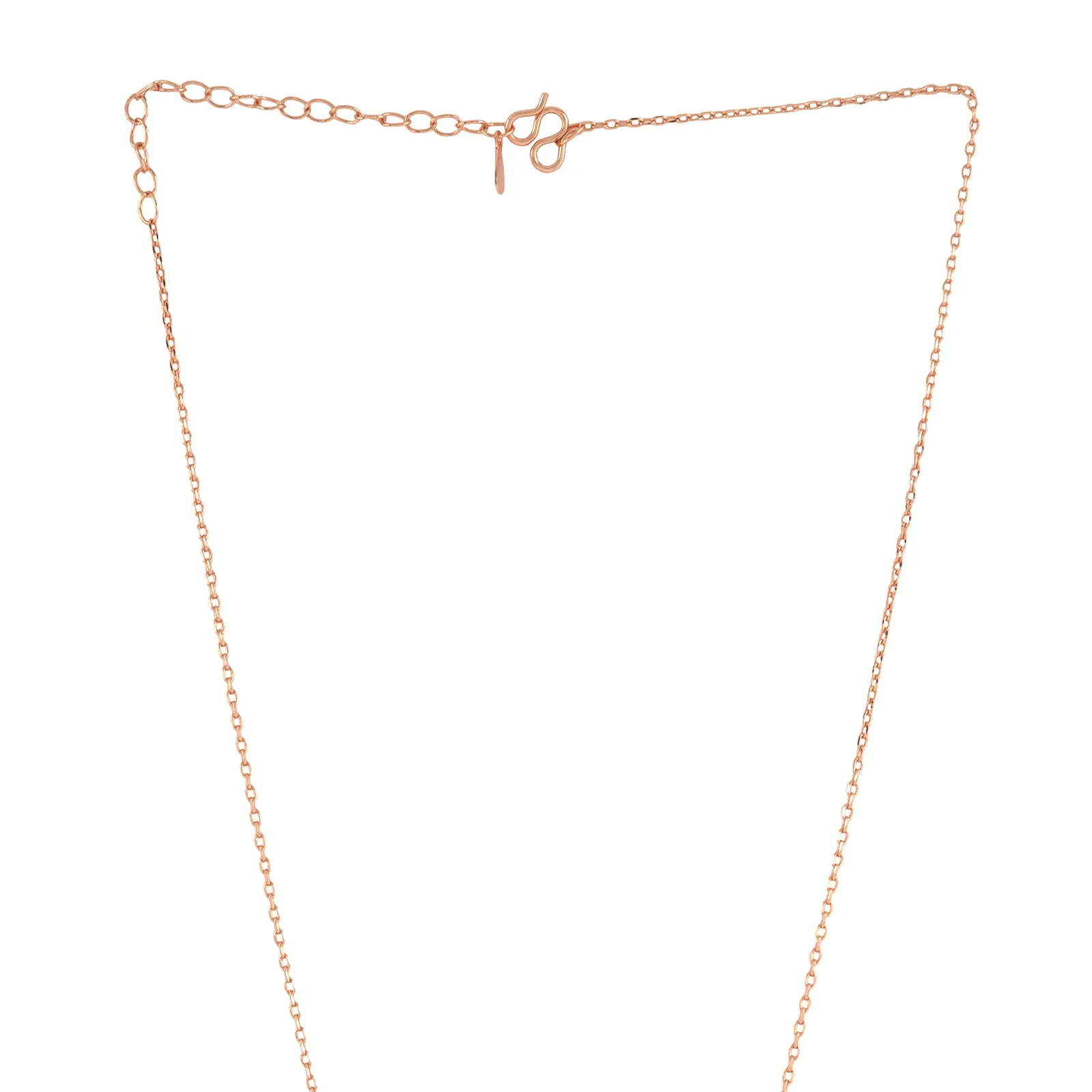 Auburn Barrel Rose Gold Necklace