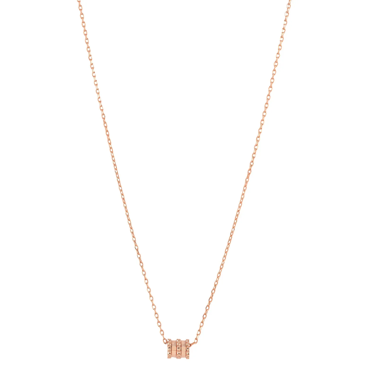 Auburn Barrel Rose Gold Necklace