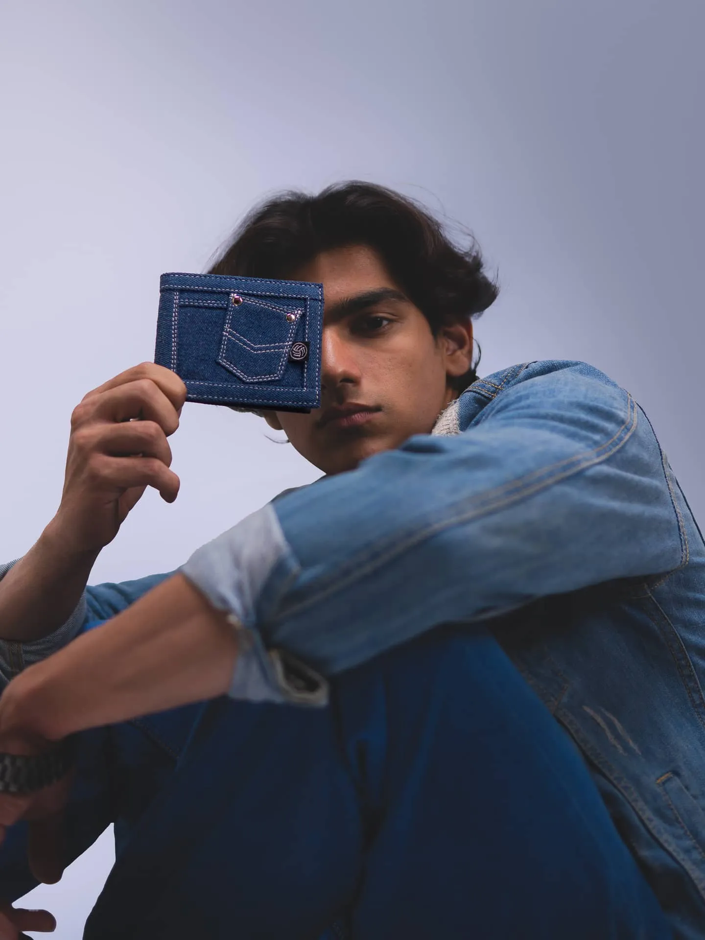 Bacca Bucci Denim Dash Bifold Wallet – Jeans Inspired Wallet for Teens & Gen Z