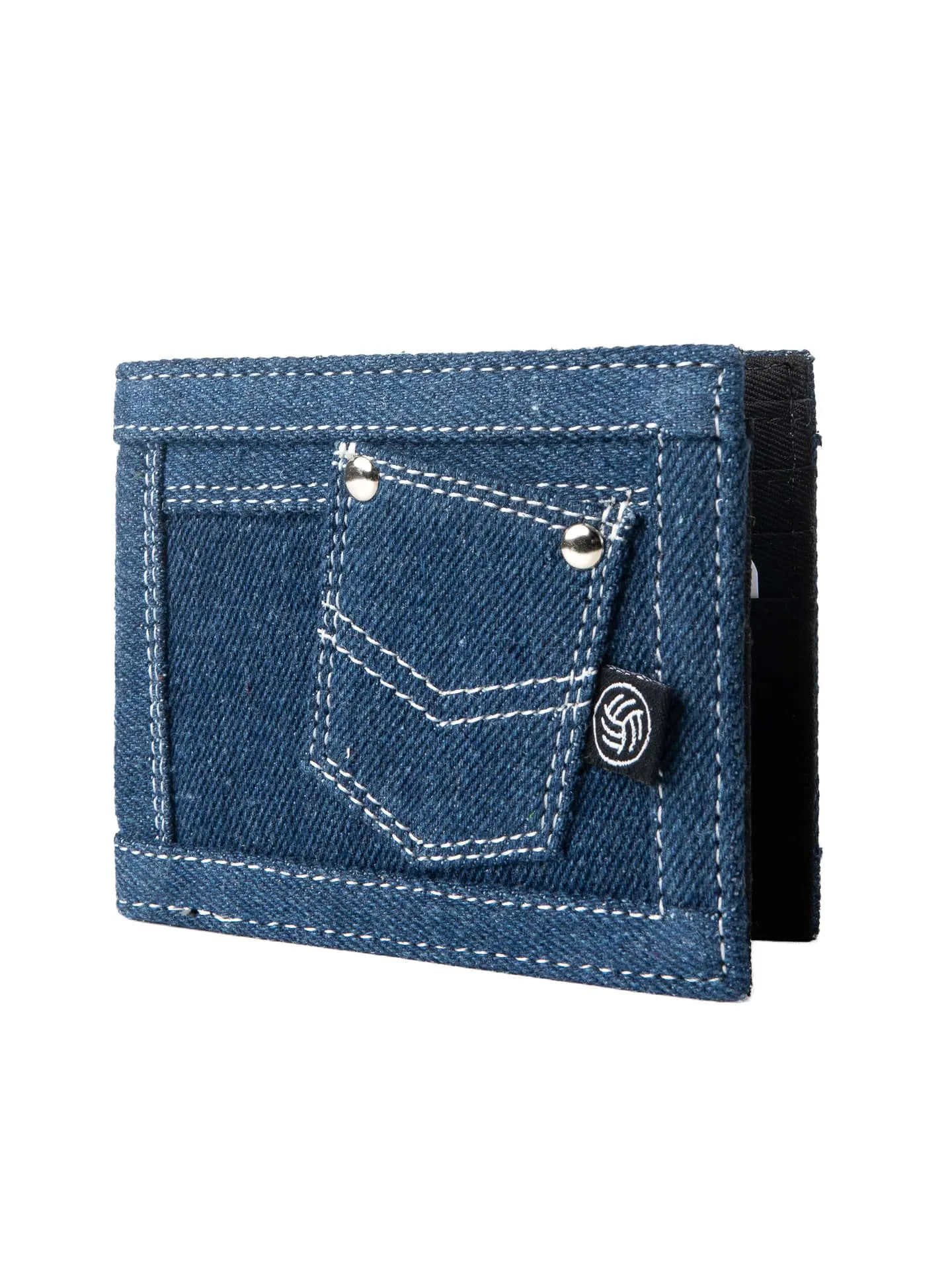 Bacca Bucci Denim Dash Bifold Wallet – Jeans Inspired Wallet for Teens & Gen Z