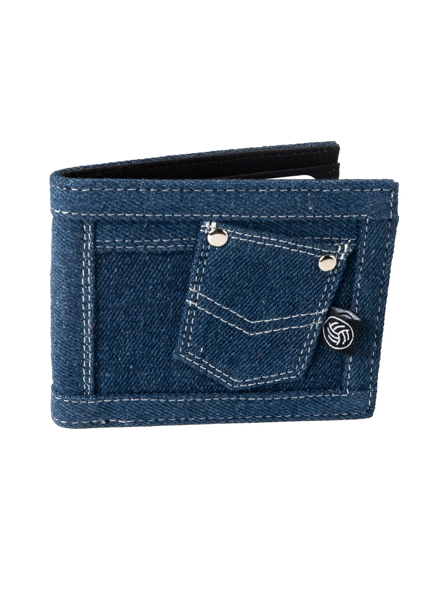 Bacca Bucci Denim Dash Bifold Wallet – Jeans Inspired Wallet for Teens & Gen Z