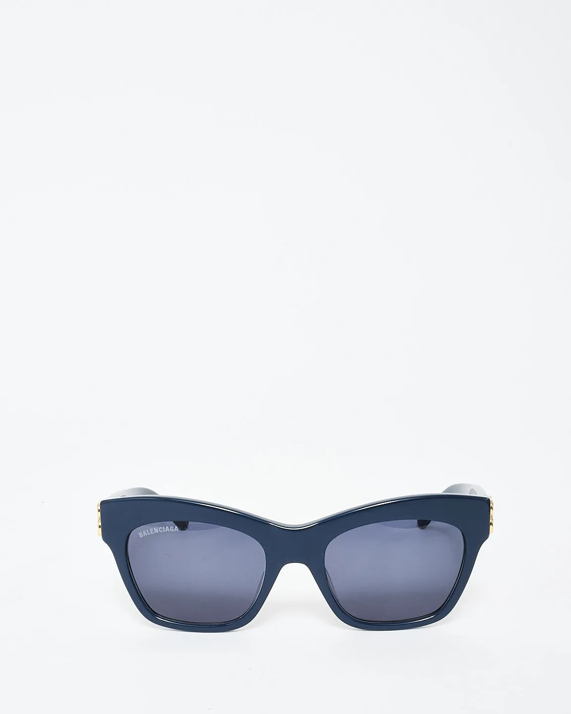 Balenciaga Navy Blue Acetate BB Logo  BB0132S Sunglasses