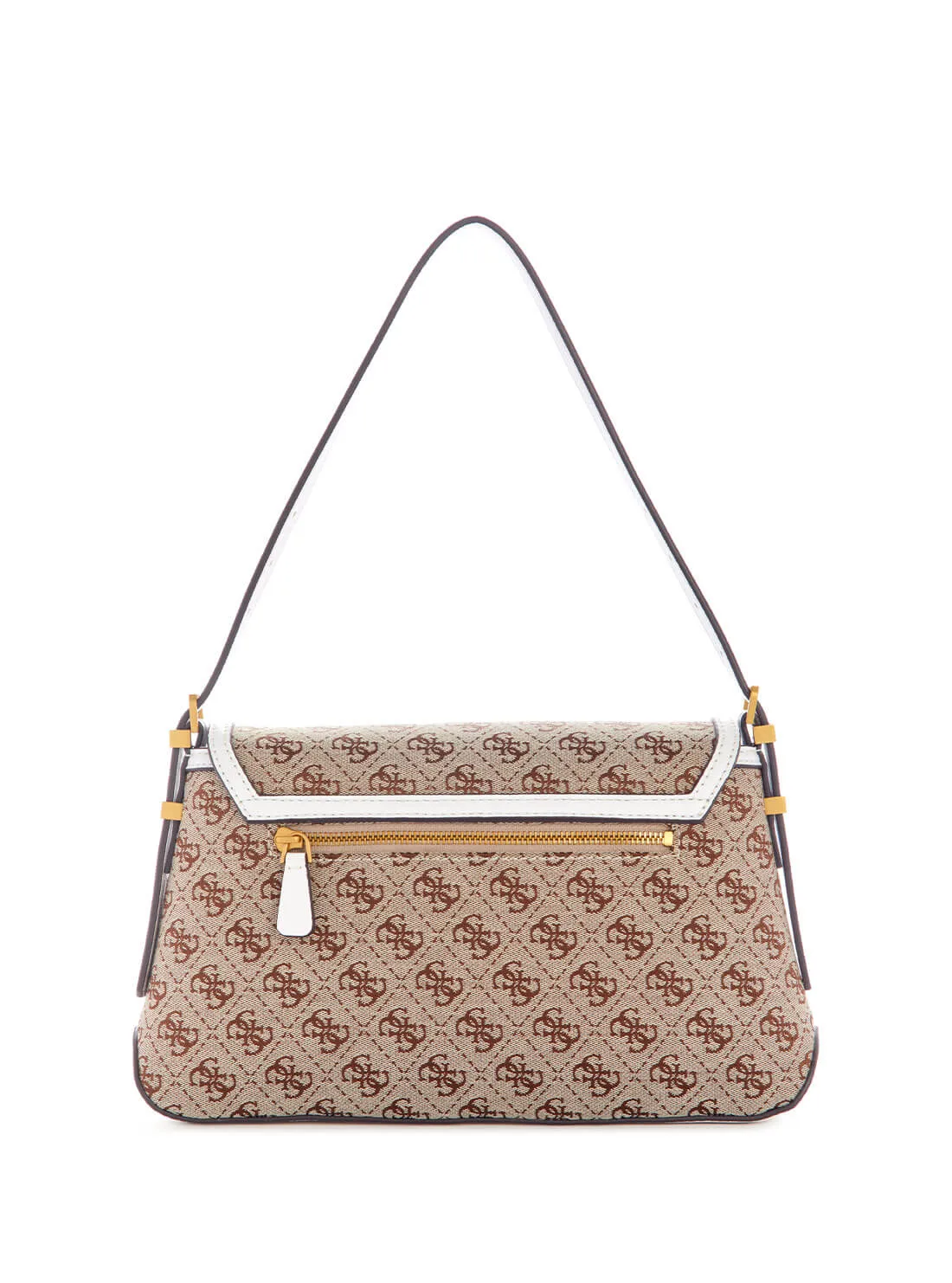 Beige Desideria Logo Shoulder Bag