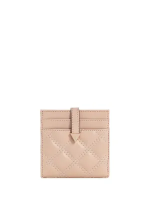 Beige Giully Tab Card Case