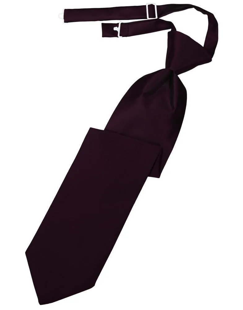 Berry Luxury Satin Kids Necktie