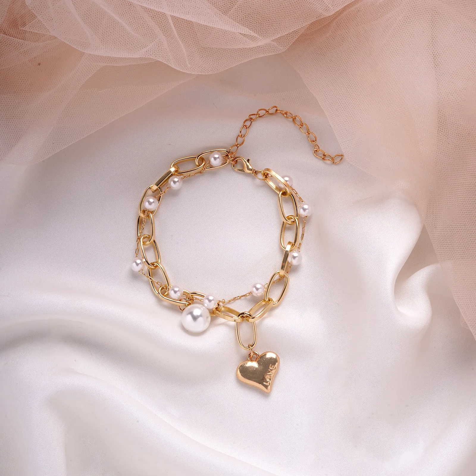 Bewitched Steal My Heart Gold Bracelet Set