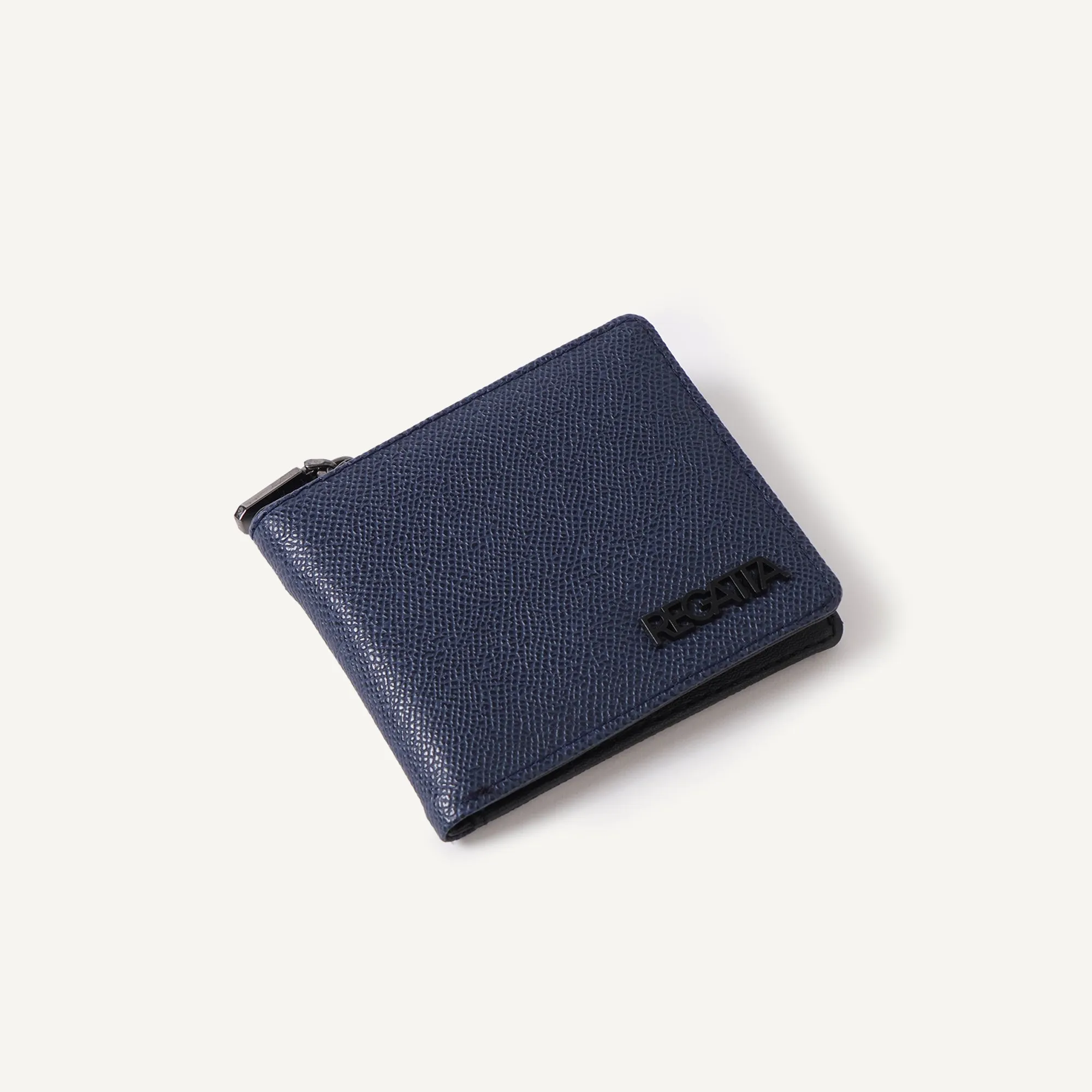 Bi-Fold Wallet With Zipper Detail