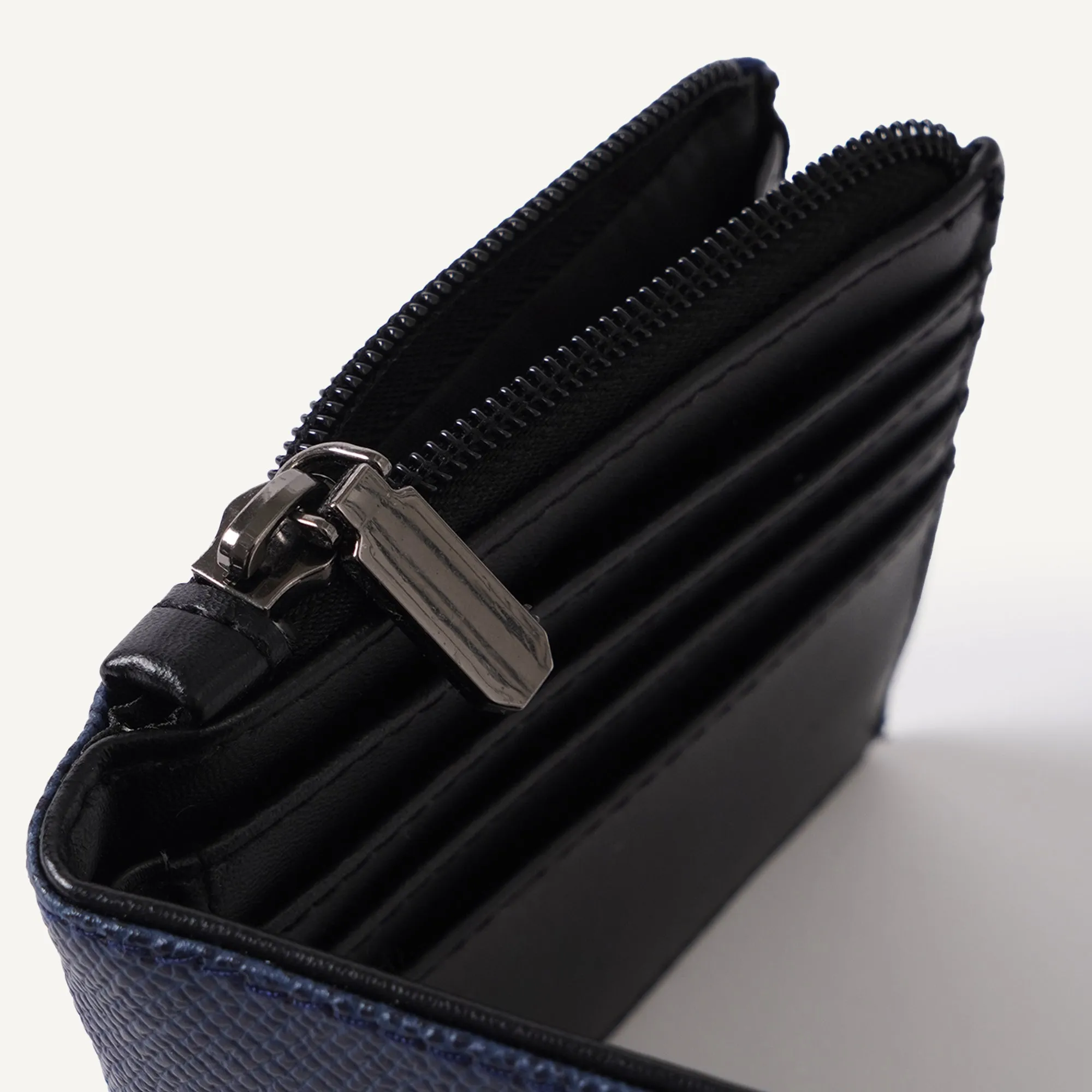 Bi-Fold Wallet With Zipper Detail