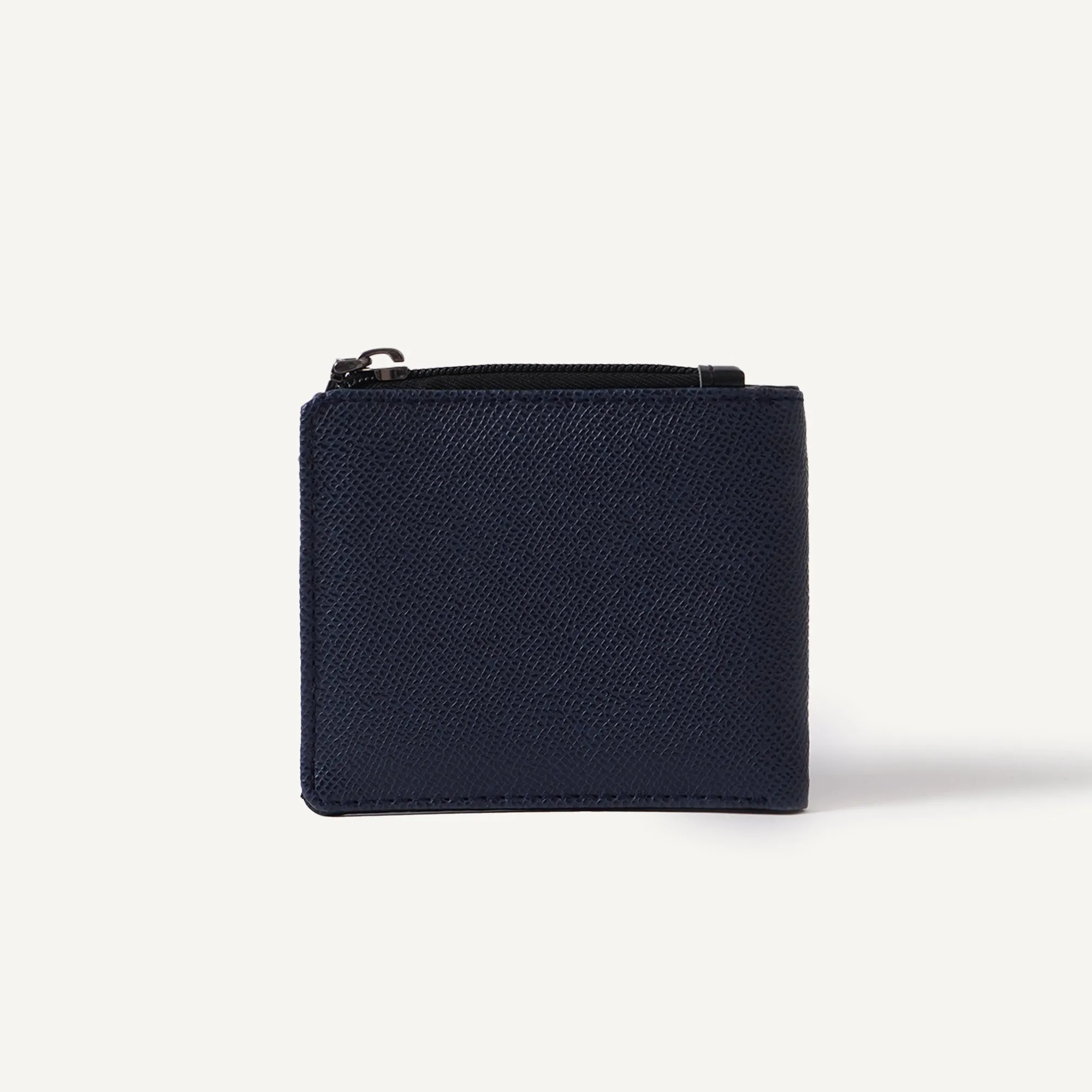 Bi-Fold Wallet With Zipper Detail