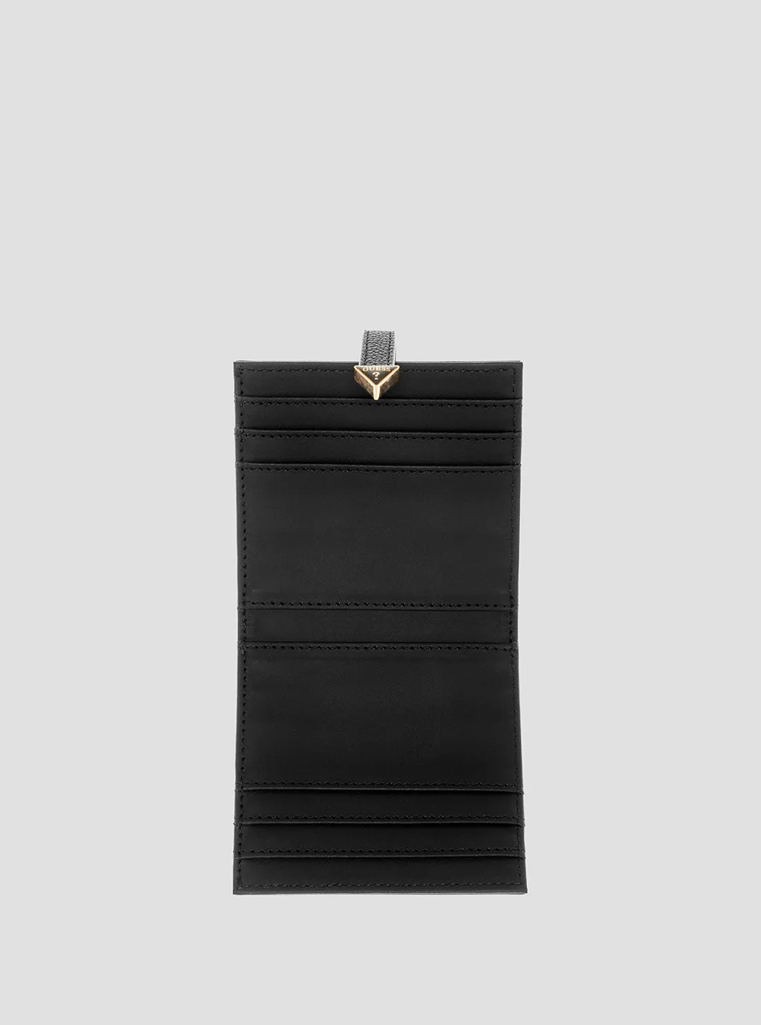 Black Logo Laurel Tab Card Case