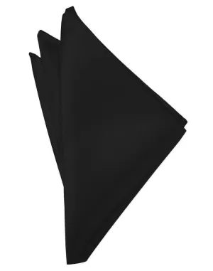 Black Luxury Satin Pocket Square