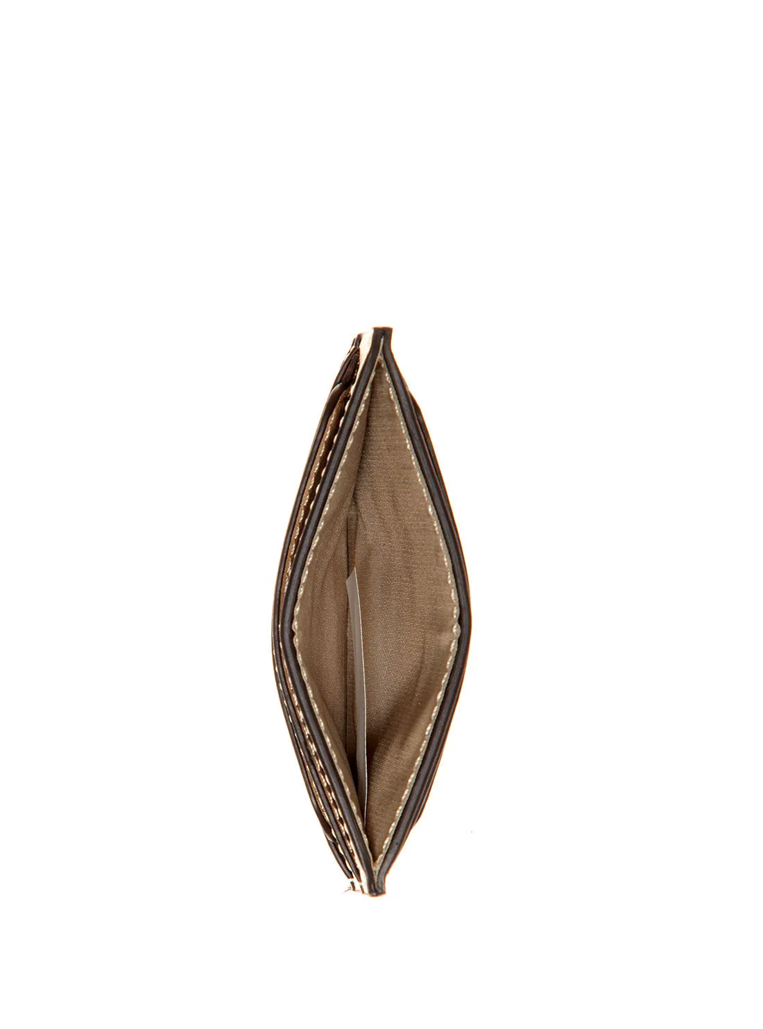 Brown Logo Laurel Card Holder