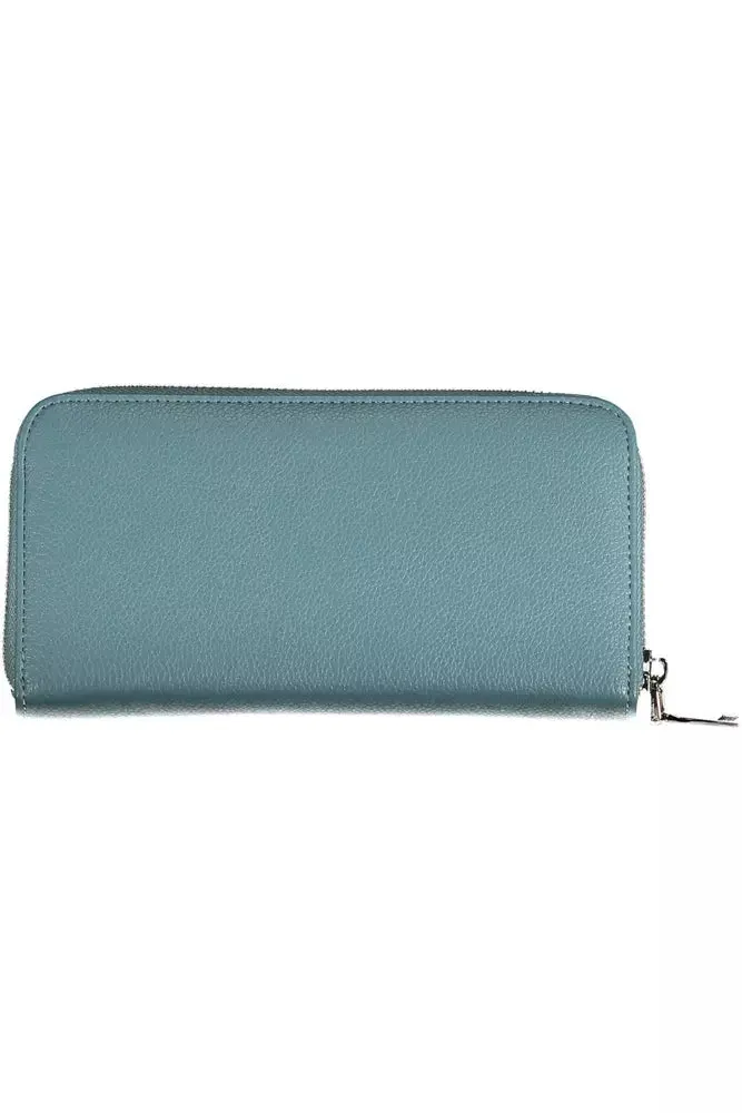 BYBLOS Blue Polyethylene Women Wallet