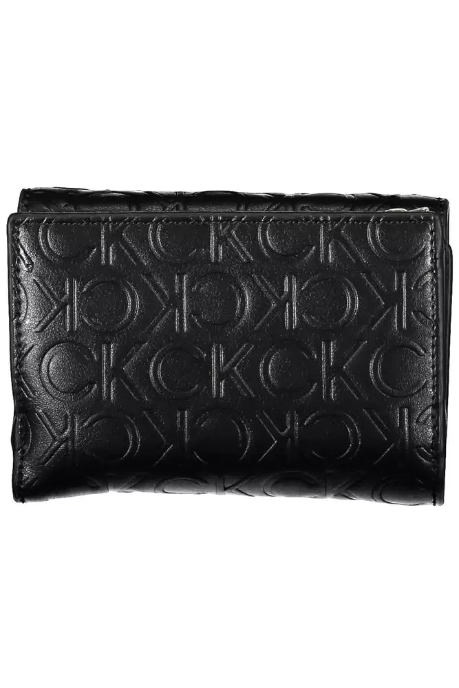 Calvin Klein Elegant Black Polyethylene Wallet with RFID Blocker