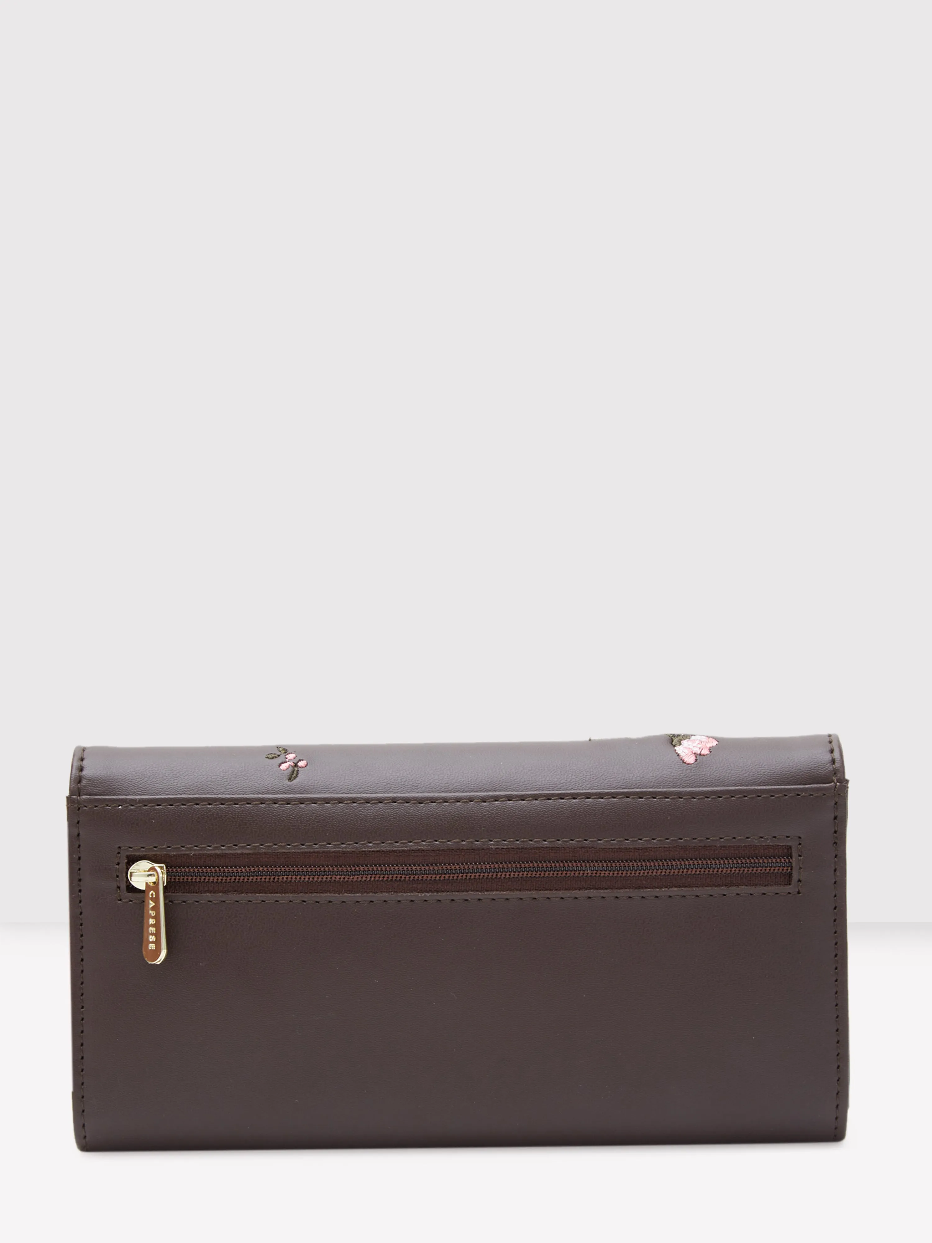 Caprese Dara Flap Wallet Medium Brown