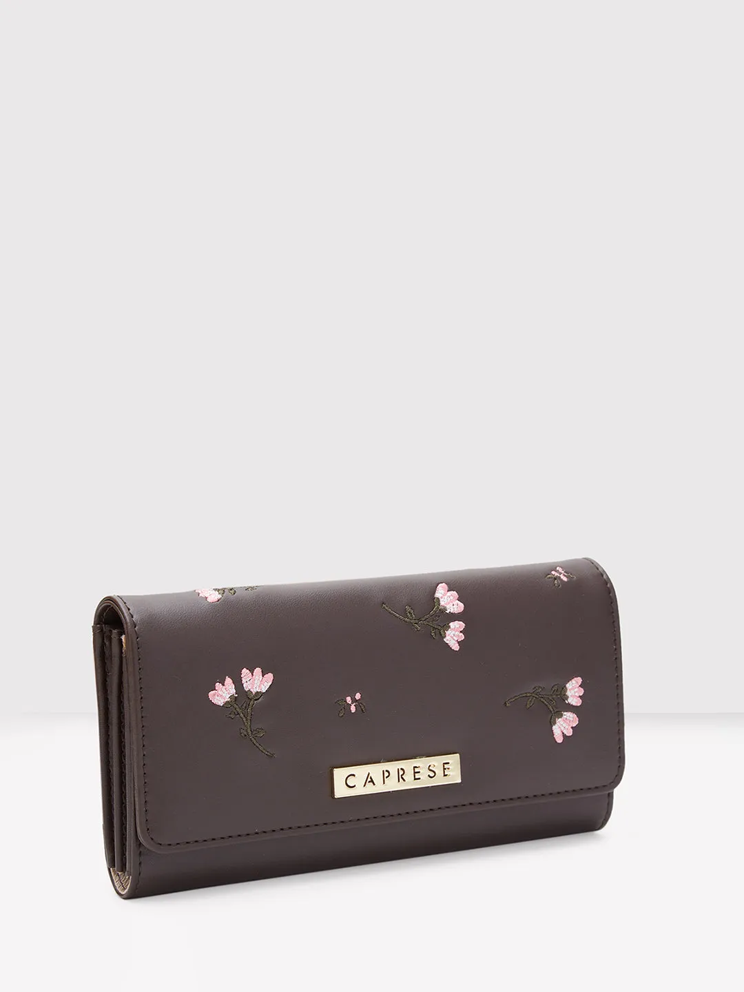 Caprese Dara Flap Wallet Medium Brown