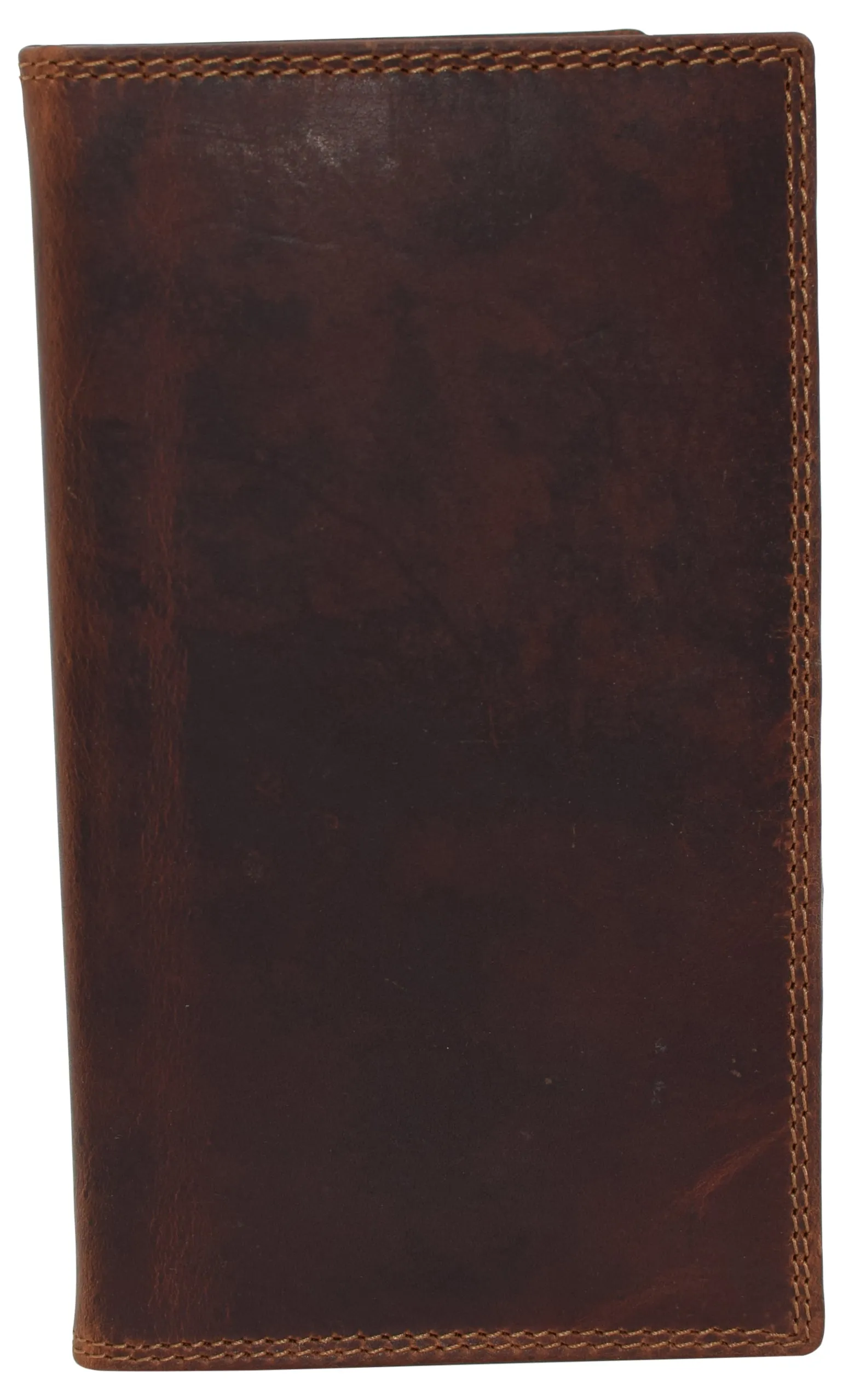 CAZORO RFID941529RHU Vintage Leather Long Bifold Slim Wallet for Women Men