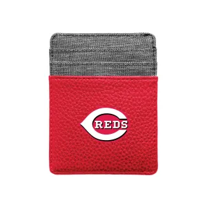 Cincinnati Reds Pebble Front Pocket Wallet