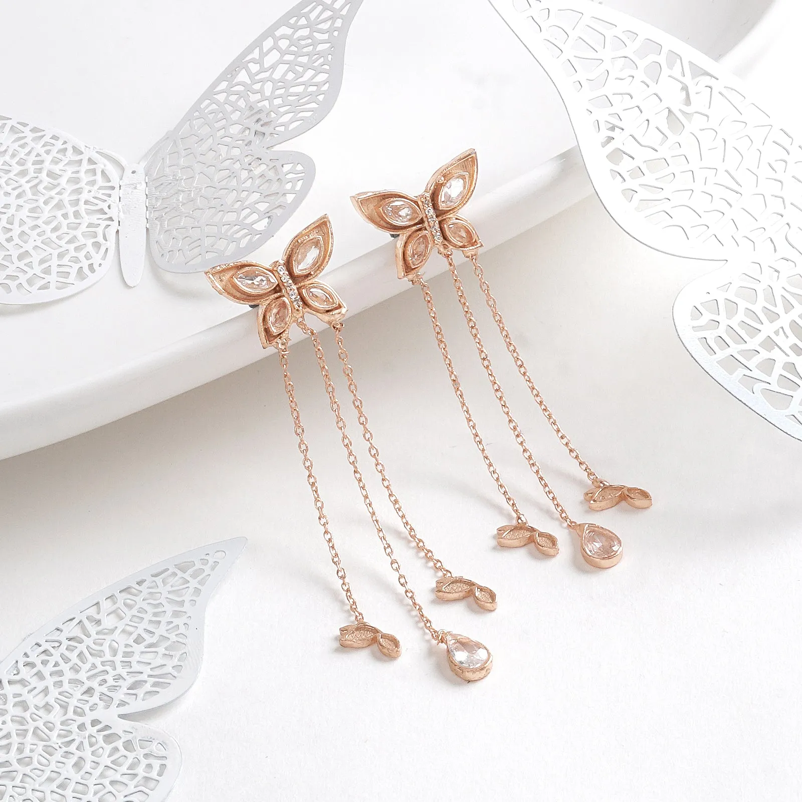 Claudina Rosegold Earring