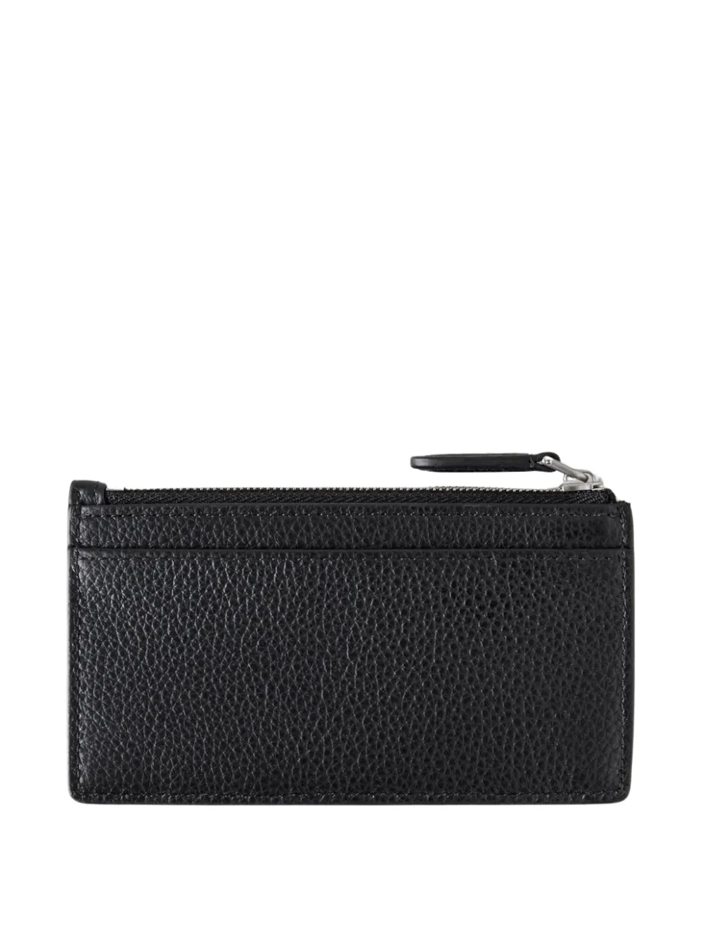 Continental Zipped Long Card Holder Small Classic Grain (Black)