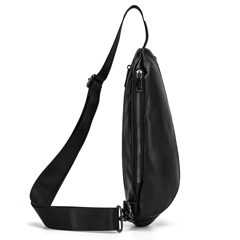 Cowhide Retro Chest Shoulder Bag