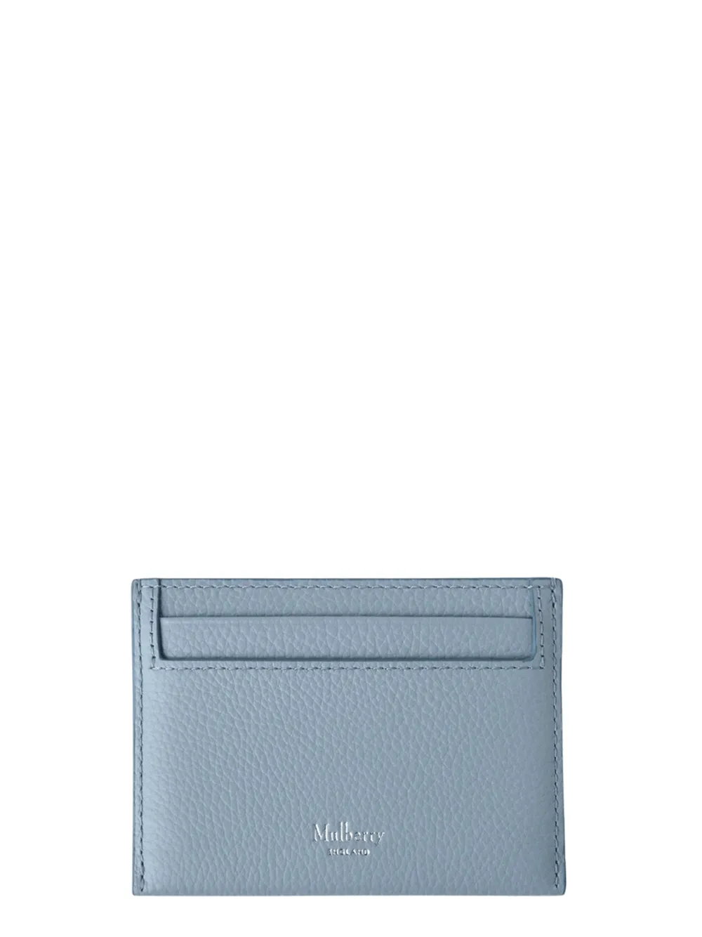 Credit Card Slip Small Classic Grain (Poplin Blue)