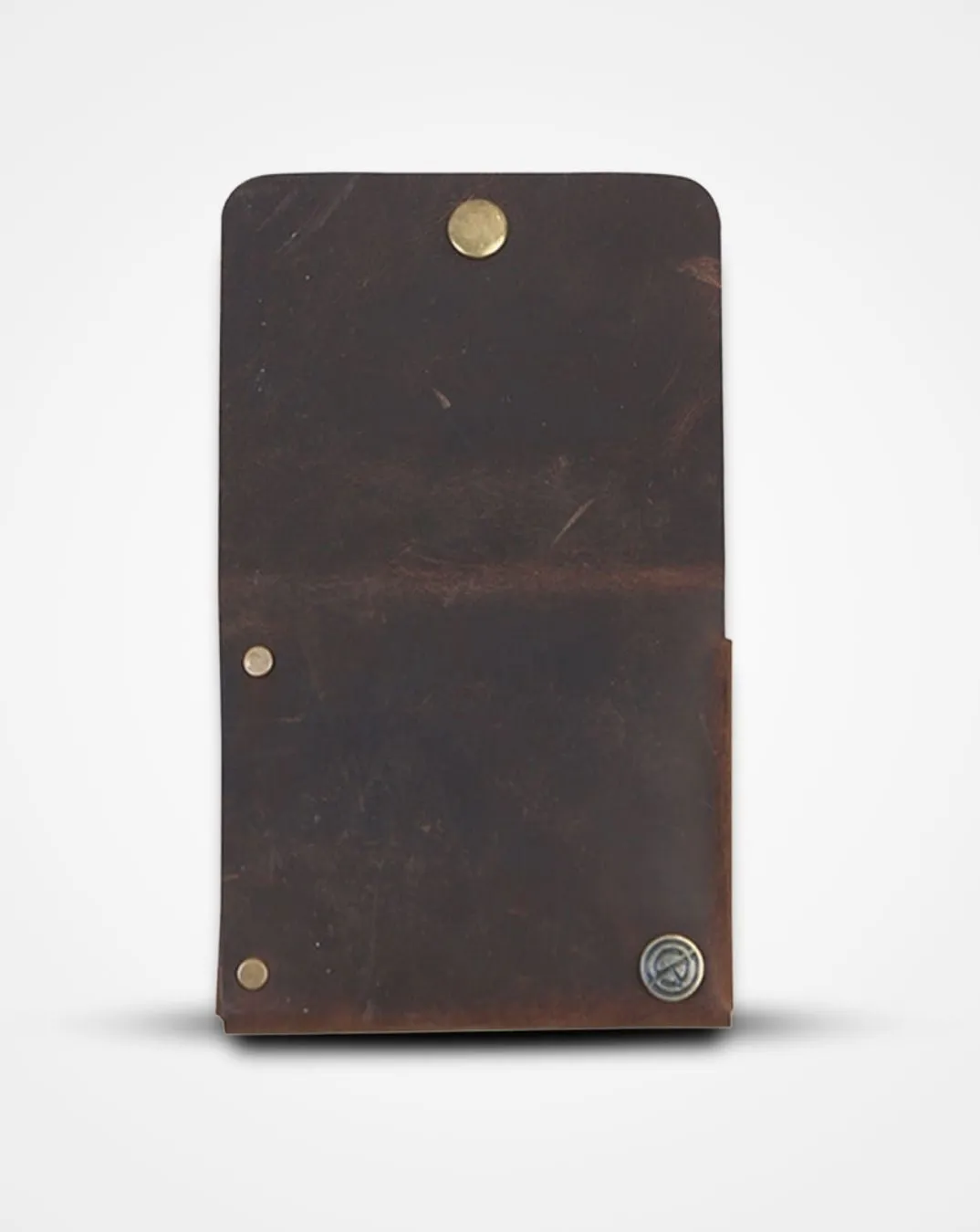 CRUSHED BROWN  NATIVE BATUA - SLIM LEATHER WALLET