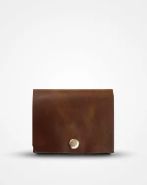 CRUSHED TAN NATIVE BATUA - SLIM LEATHER WALLET