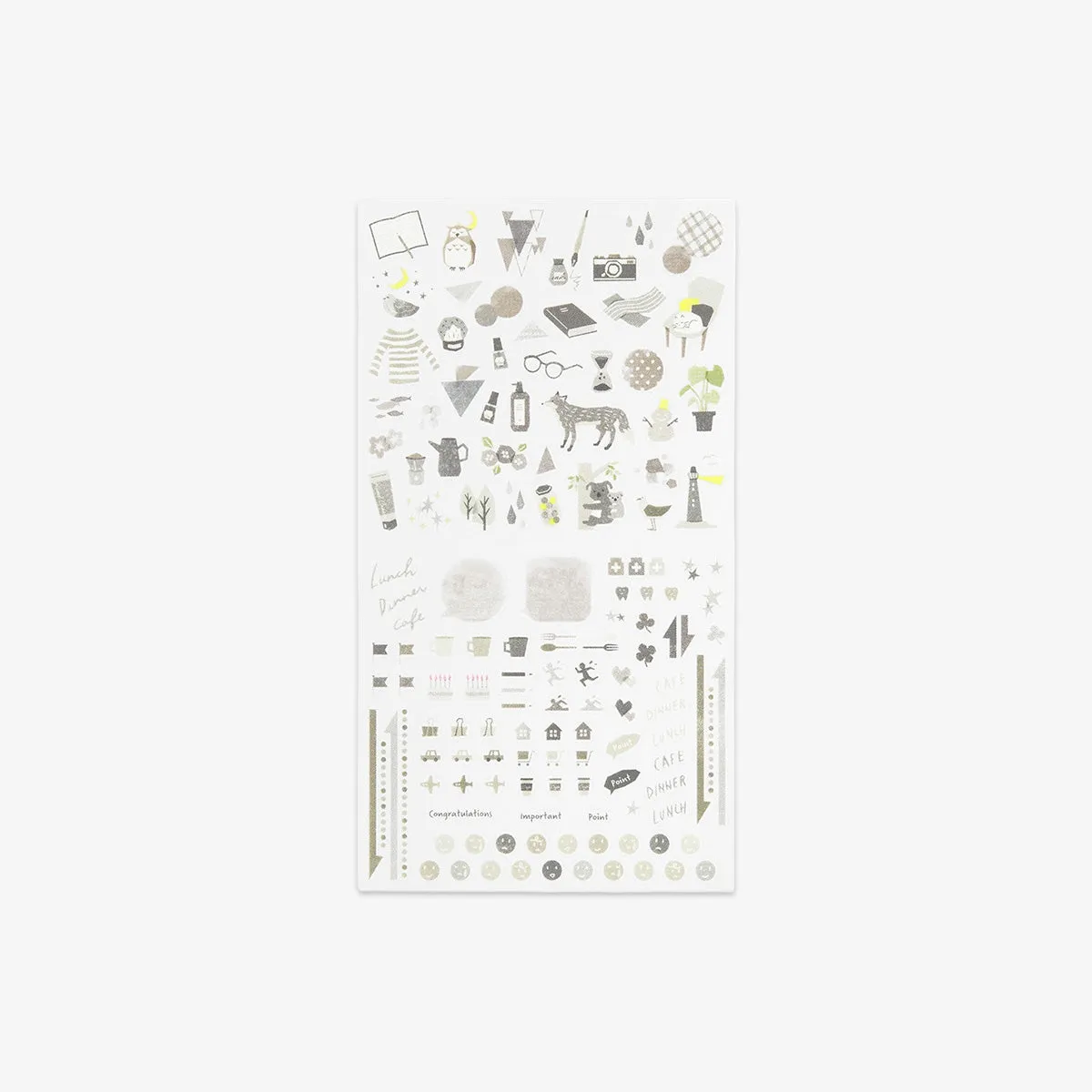 DIARY STICKERS // COLOR GREY