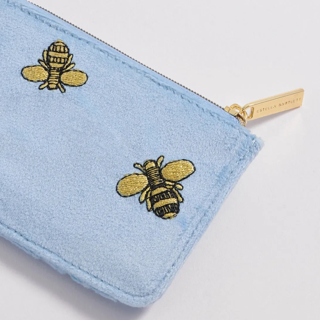 Embroidered Bees Card Wallet by Estella Bartlett