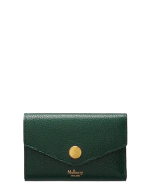 Folded Multi-Card Wallet Small Classic Grain (Mulberry Green)