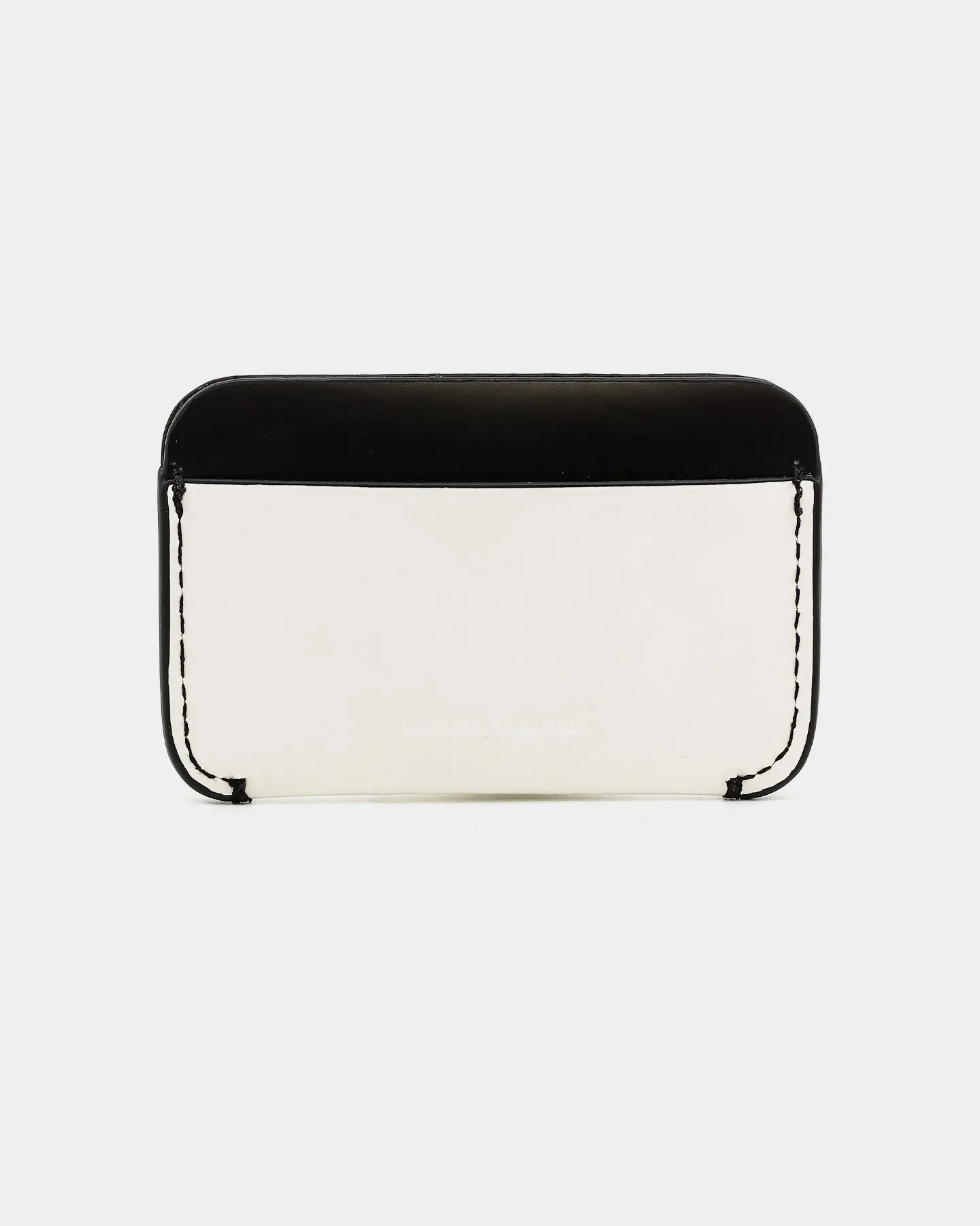 Fred Perry Contrast Matte Leather Card Holder White