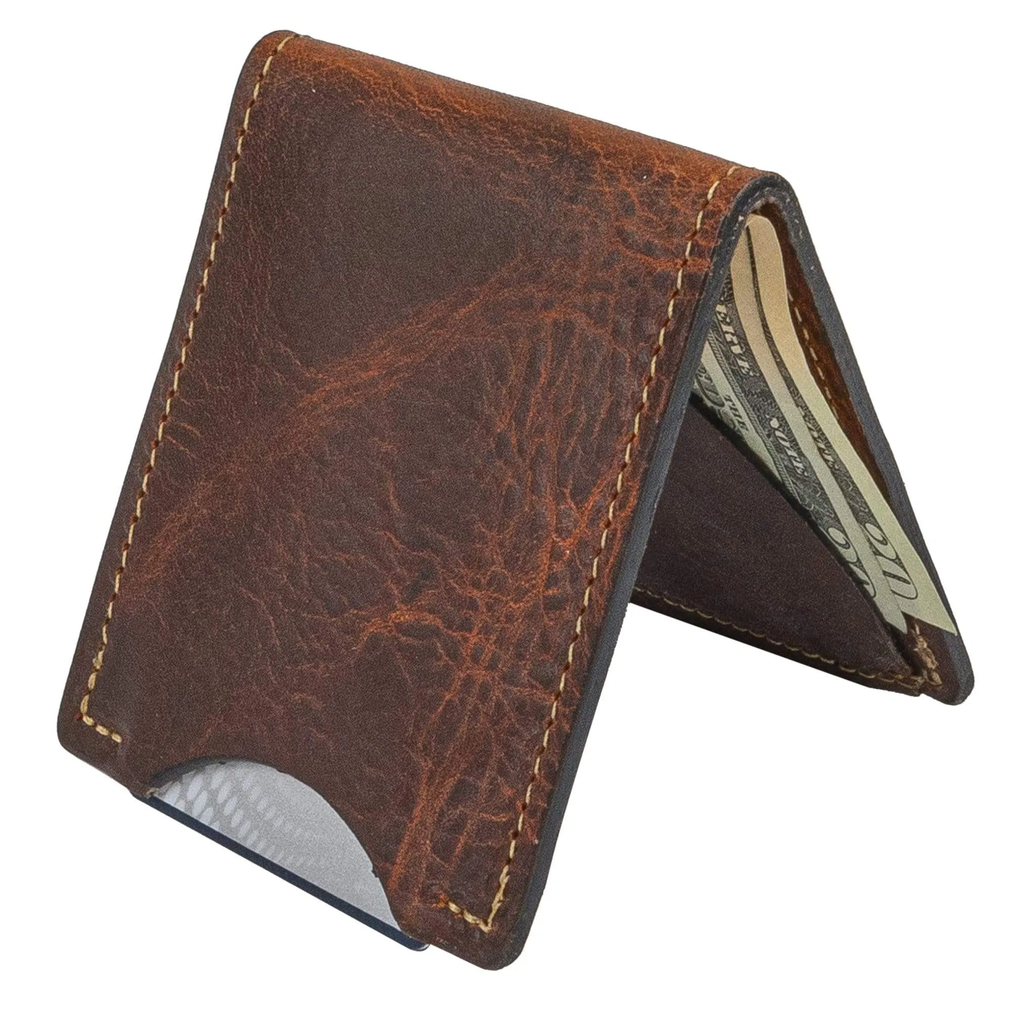 Front Pocket Slim Bifold Wallet for Men