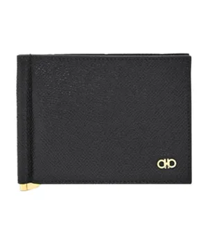 Gancini Wallet with Money Clip Black