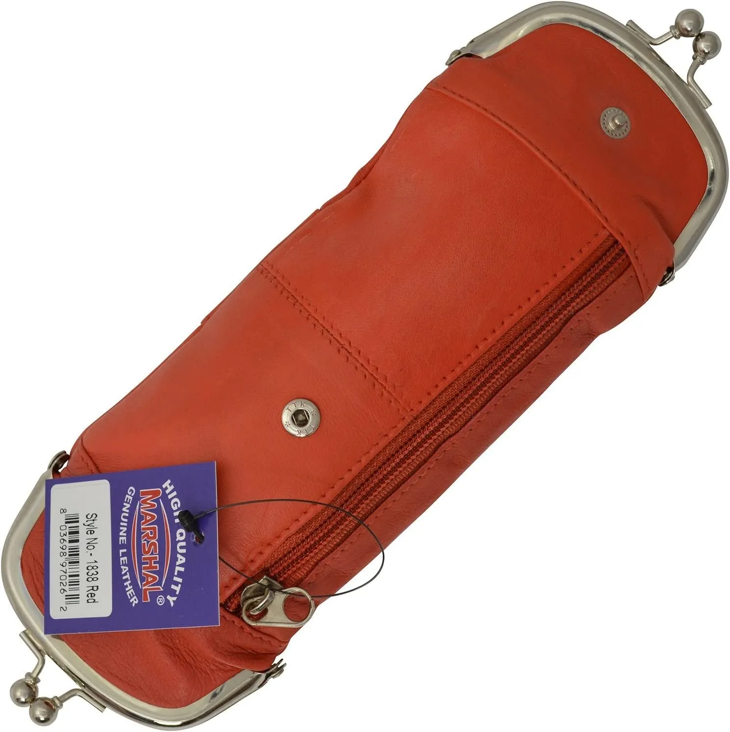 Genuine Leather Cigarette and Lighter Case with Twist Clasp by Marshal