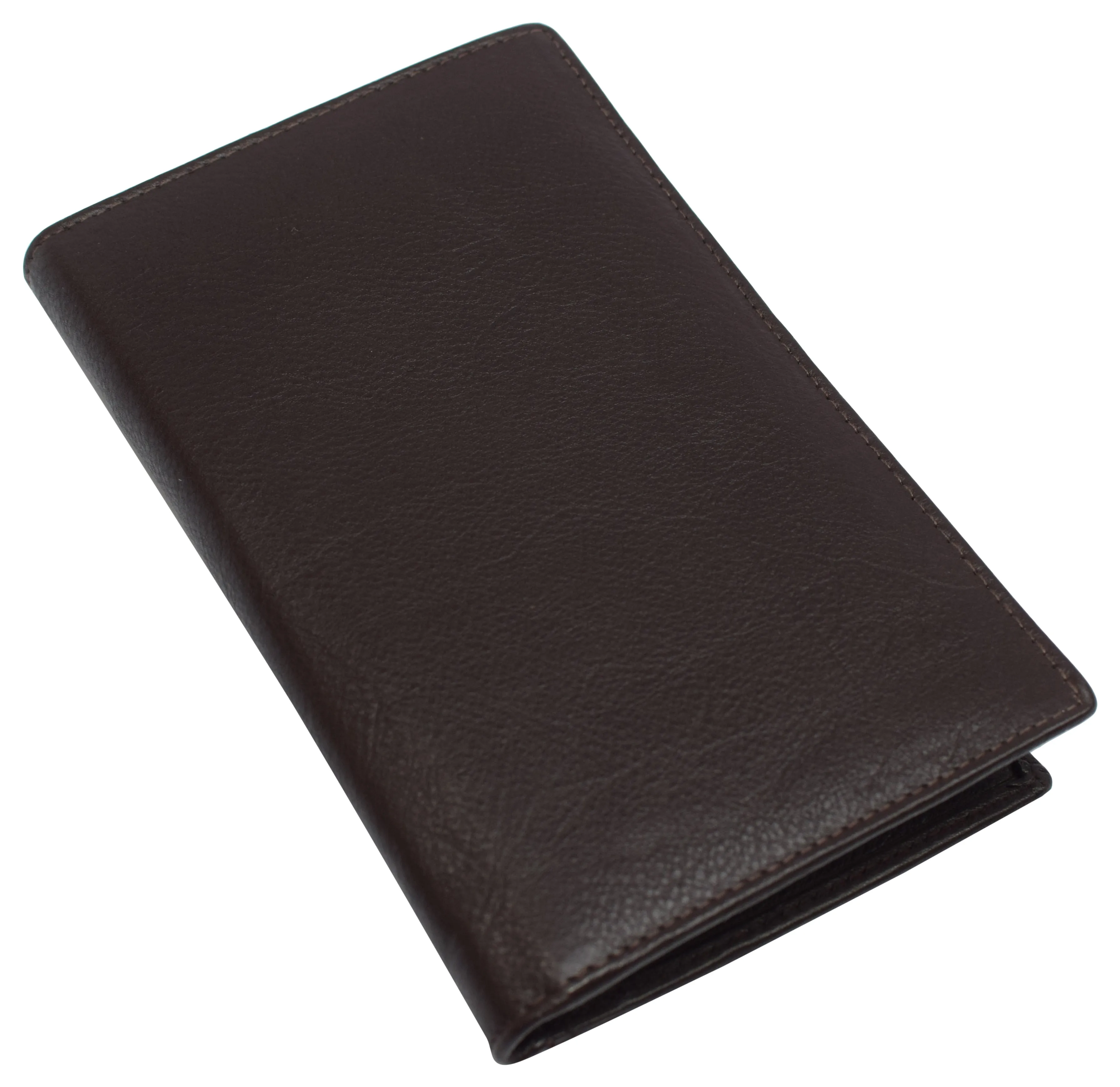 Genuine Leather Mens Long ID 19 Credit Card Security Wallet RFID Blocking