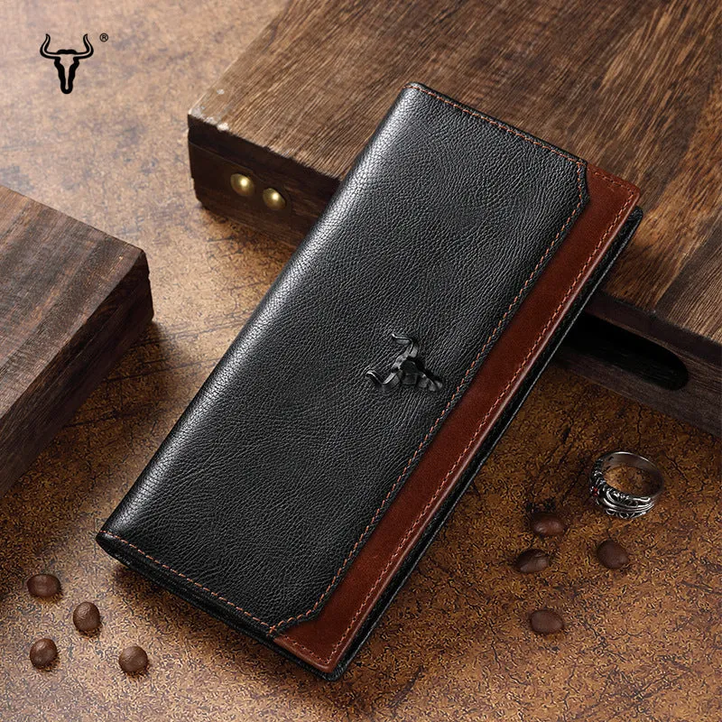 GWA021 - Ming Clan RFID Brown Cowhide Leather Wallet