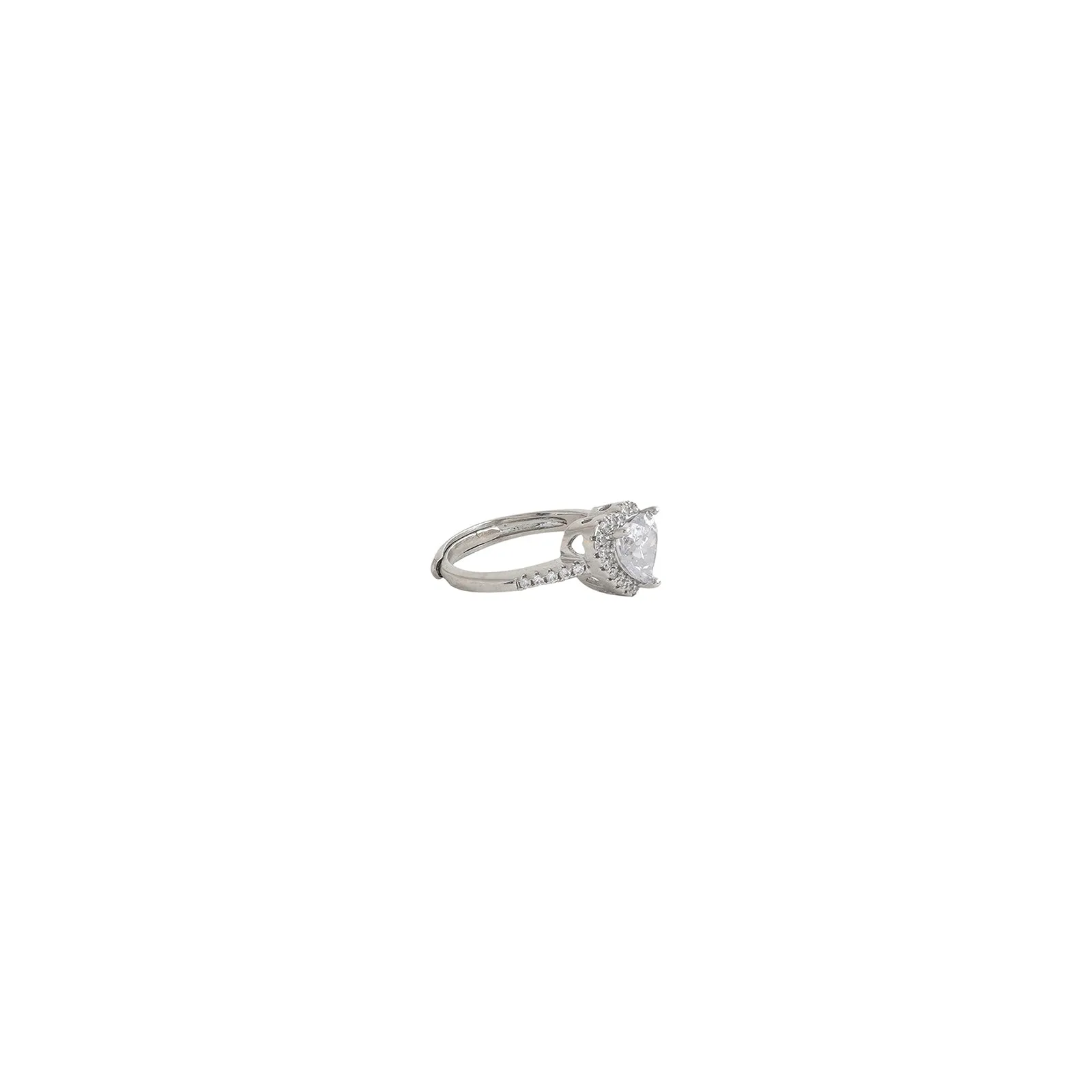 Hayes Heart Silver Ring