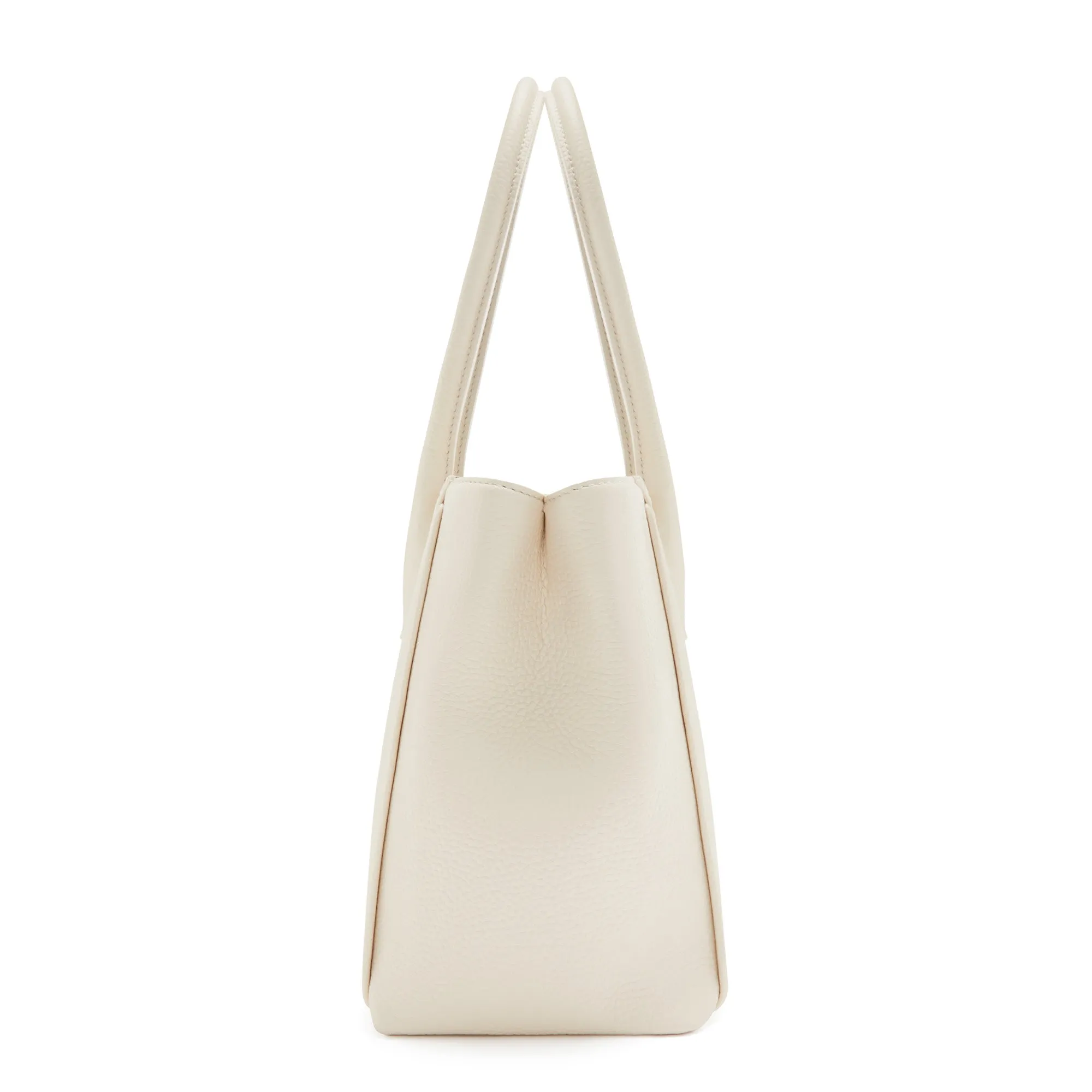 Honoré Cloe Midi cream calfskin leather handbag