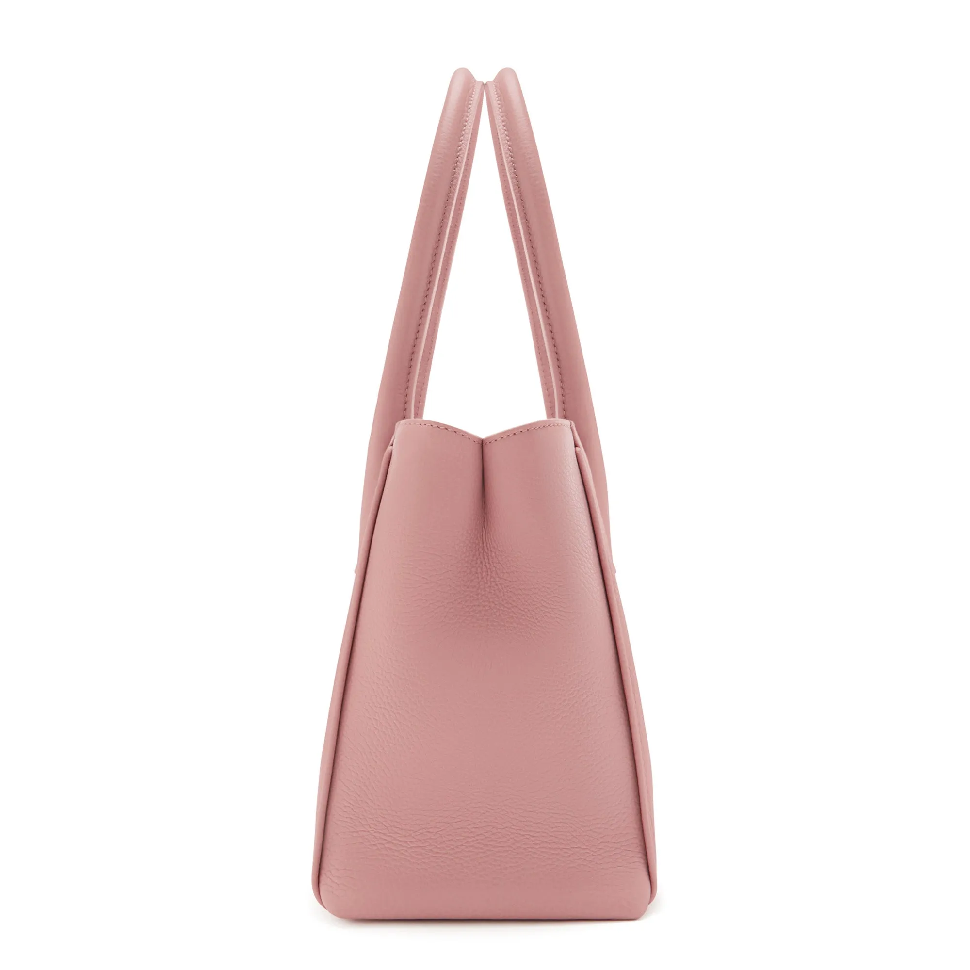 Honoré Cloe Midi pink calfskin leather handbag