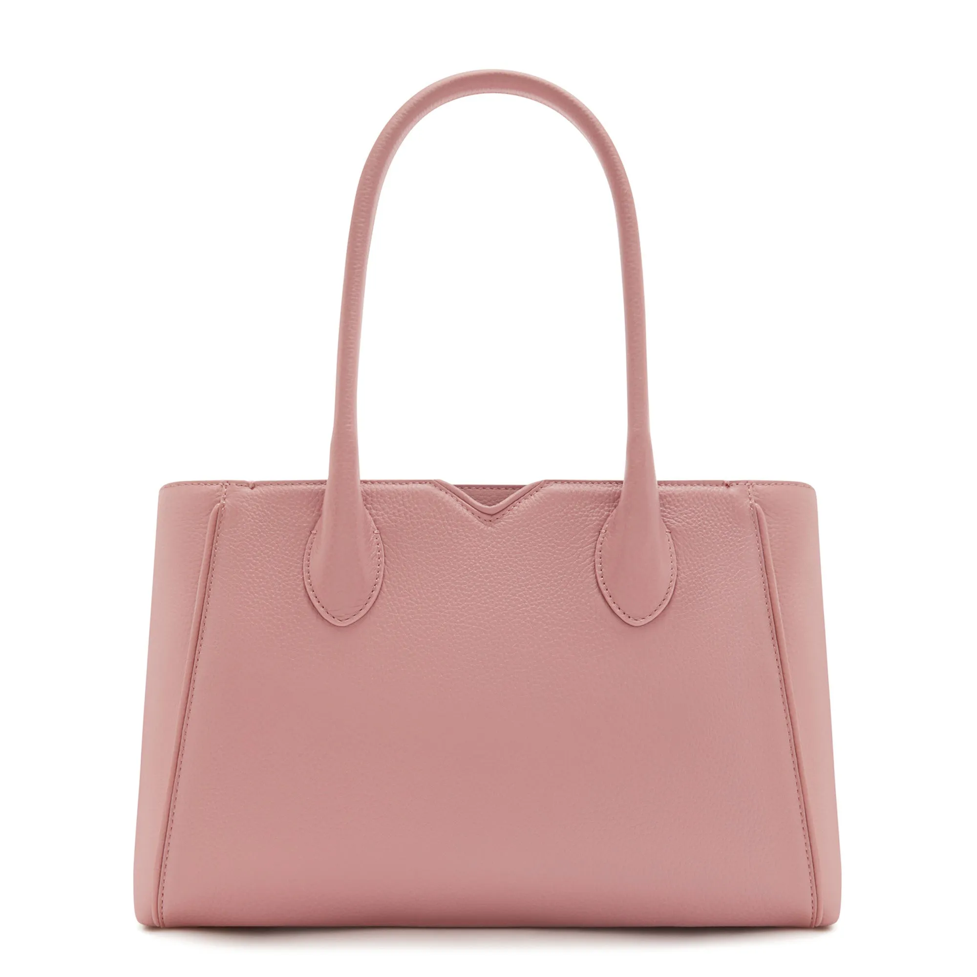 Honoré Cloe Midi pink calfskin leather handbag