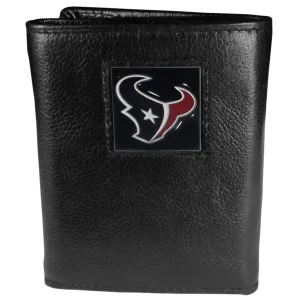 Houston Texans Deluxe Leather Tri-fold Wallet