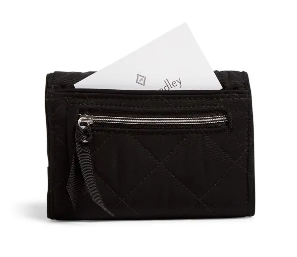 Iconic RFID Riley Compact Wallet - Black