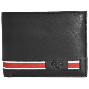 Jack Abrahams Goat Nappa Leather Bi-Fold Minimalist Wallet Black